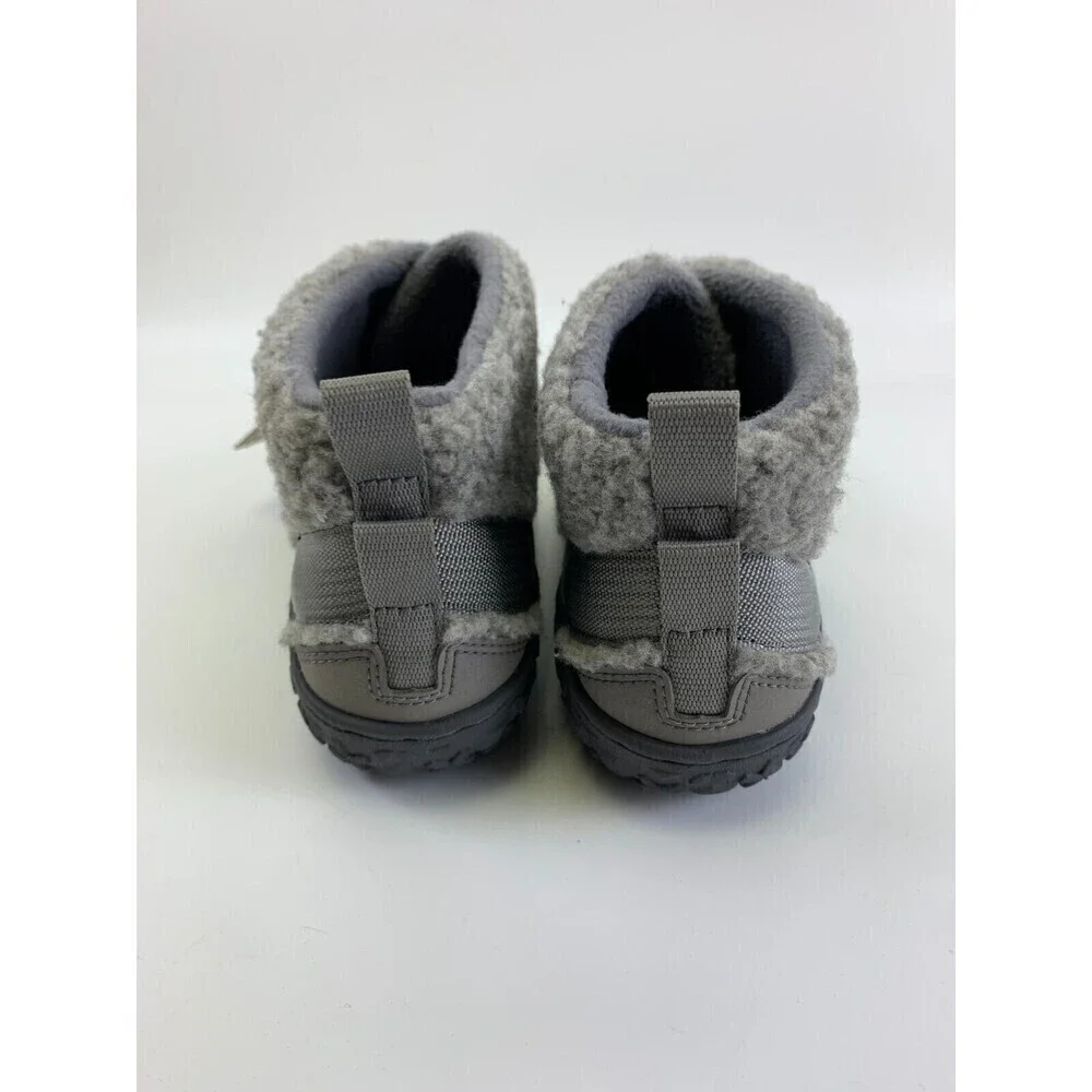 BOGO Chaco Ramble Fluff Ankle Bootie Light Gray NEW Adjustable JCH180350 Kids 5